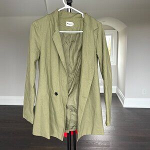 Pepper Mayo khaki green blazer